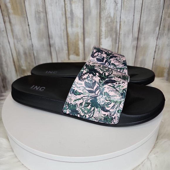 INC International Concepts Other - INC International Concepts Men's Xander Pool Slide Sandal Palm Tree Print 10